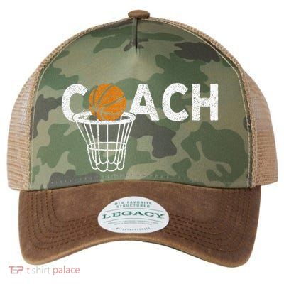 Vintage Basketball Coach Basketball Coaching Retro Legacy Tie Dye Trucker Hat