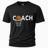 Vintage Basketball Coach Basketball Coaching Retro Cooling Performance Crew T-Shirt