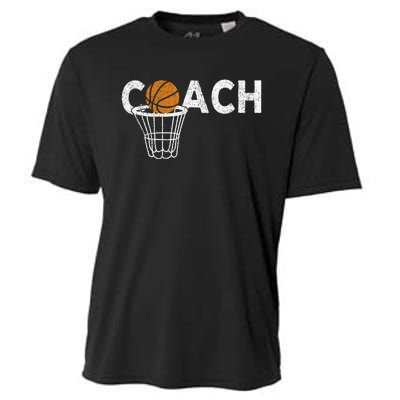 Vintage Basketball Coach Basketball Coaching Retro Cooling Performance Crew T-Shirt