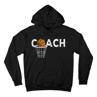 Vintage Basketball Coach Basketball Coaching Retro Hoodie