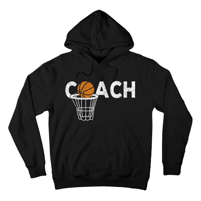 Vintage Basketball Coach Basketball Coaching Retro Hoodie