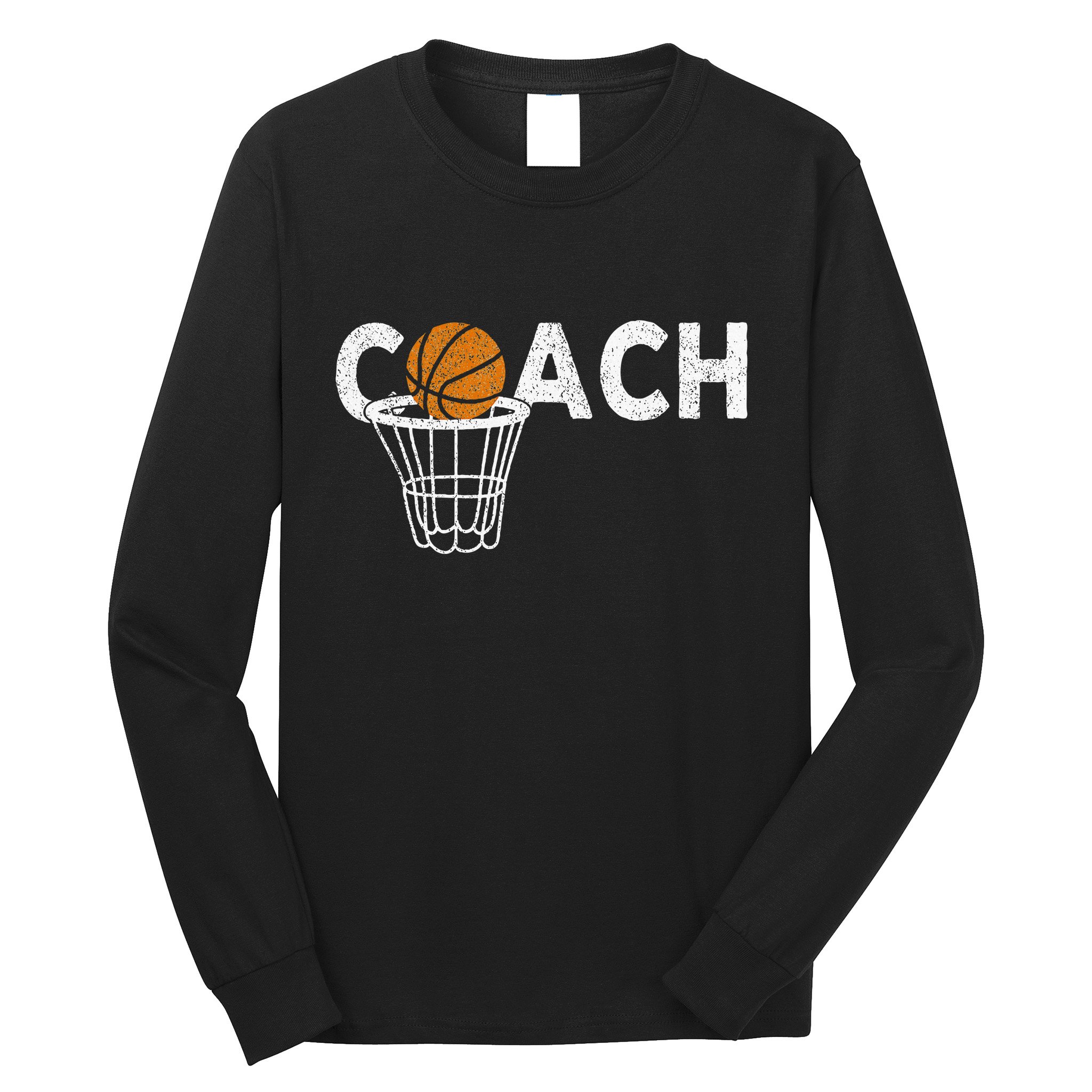 Vintage Basketball Coach Basketball Coaching Retro Long Sleeve Shirt
