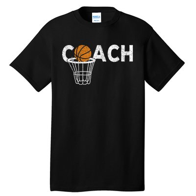 Vintage Basketball Coach Basketball Coaching Retro Tall T-Shirt