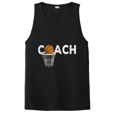 Vintage Basketball Coach Basketball Coaching Retro PosiCharge Competitor Tank