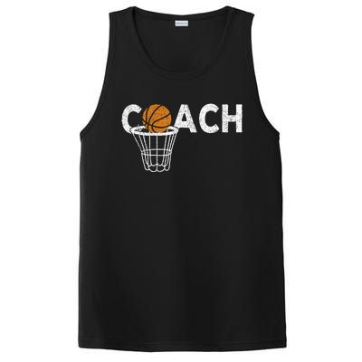 Vintage Basketball Coach Basketball Coaching Retro PosiCharge Competitor Tank