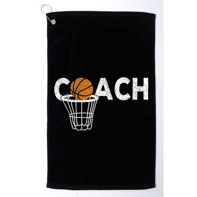 Vintage Basketball Coach Basketball Coaching Retro Golf Towel