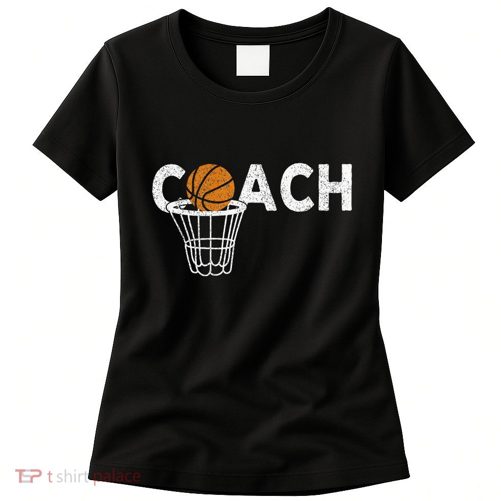 Vintage Basketball Coach Basketball Coaching Retro Womens T-Shirt