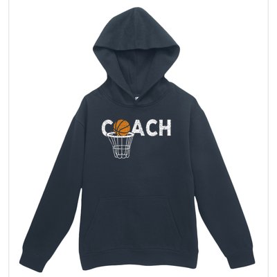 Vintage Basketball Coach Basketball Coaching Retro Urban Pullover Hoodie