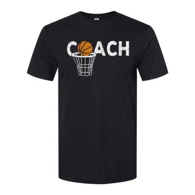 Vintage Basketball Coach Basketball Coaching Retro Softstyle CVC T-Shirt