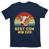 Vintage Best Cow Mom Ever Long T-Shirt