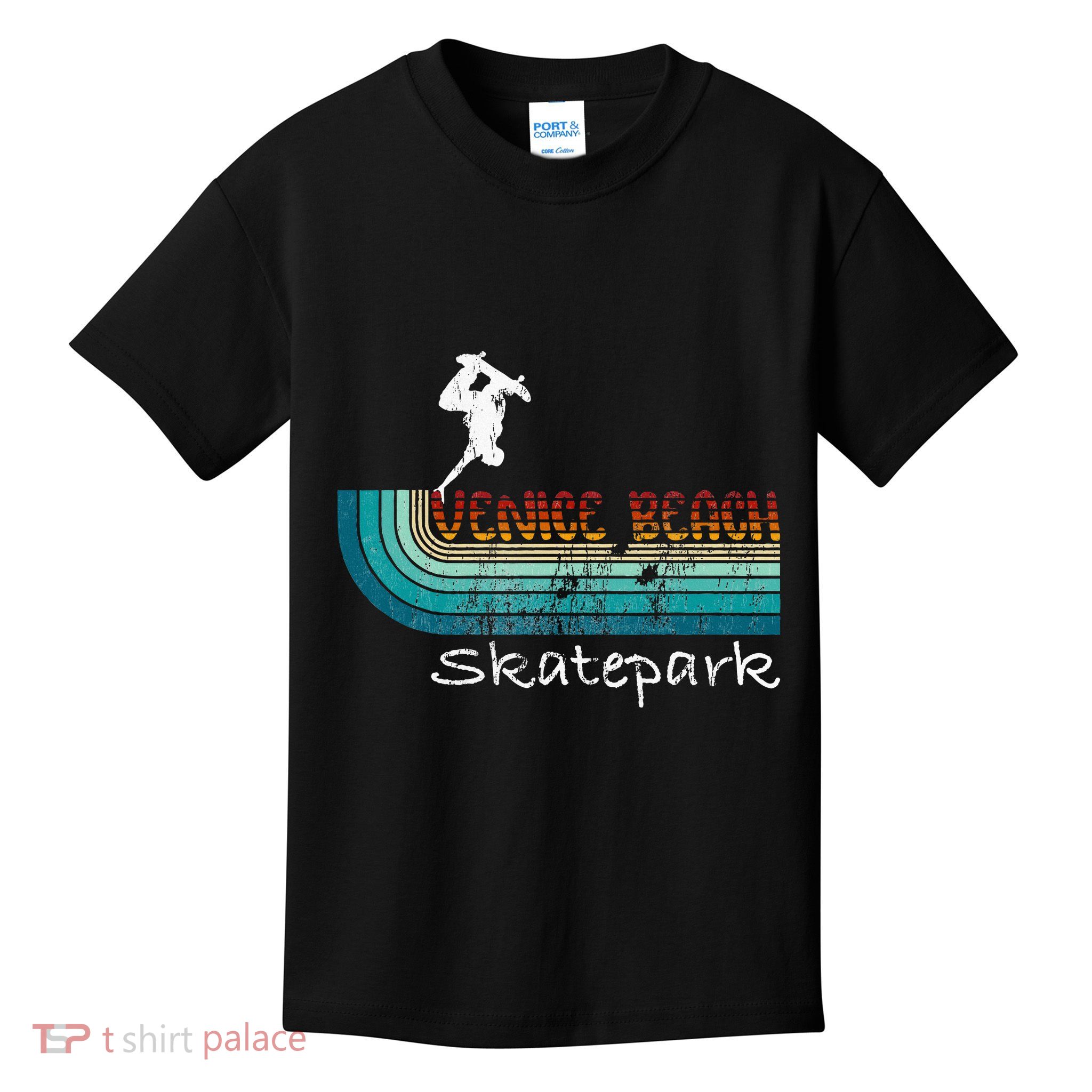 Venice Beach California Skatepark Skateboard Kids T-Shirt