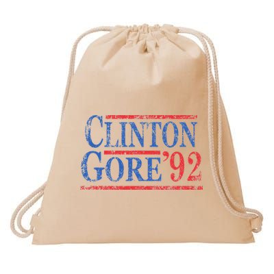Vintage Bill Clinton Al Gore 1992 Drawstring Bag