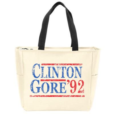 Vintage Bill Clinton Al Gore 1992 Zip Tote Bag