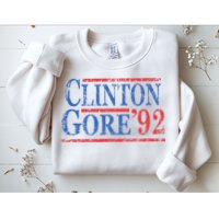Vintage Bill Clinton Al Gore 1992 Sweatshirt