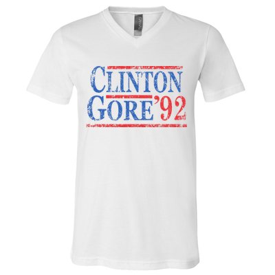 Vintage Bill Clinton Al Gore 1992 V-Neck T-Shirt