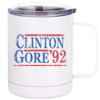 Vintage Bill Clinton Al Gore 1992 12 oz Stainless Steel Tumbler Cup