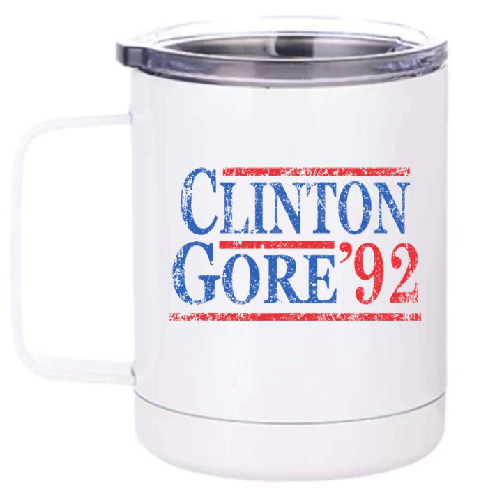 Vintage Bill Clinton Al Gore 1992 12 oz Stainless Steel Tumbler Cup