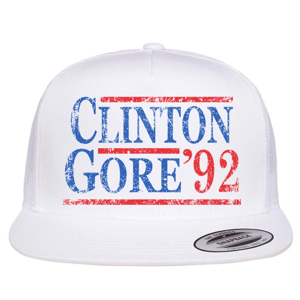Vintage Bill Clinton Al Gore 1992 Flat Bill Trucker Hat