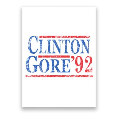 Vintage Bill Clinton Al Gore 1992 Poster