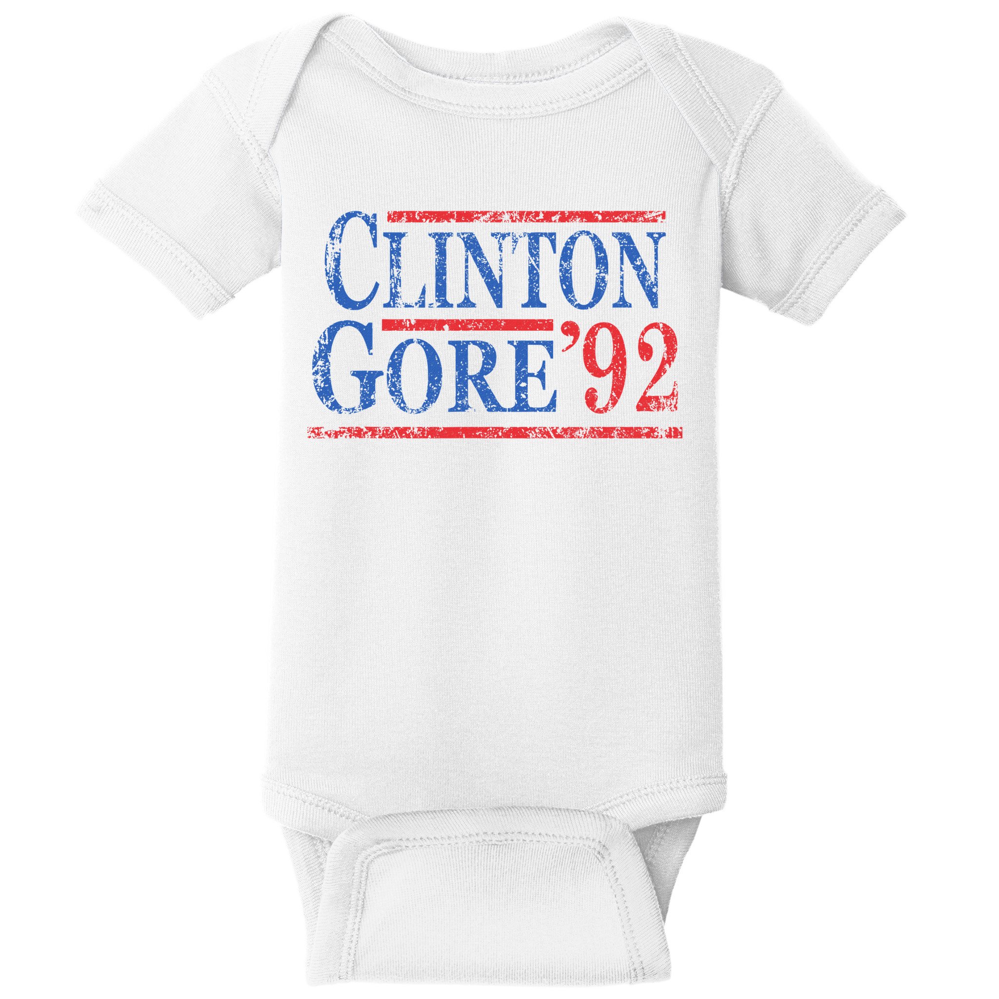 Vintage Bill Clinton Al Gore 1992 Baby Bodysuit