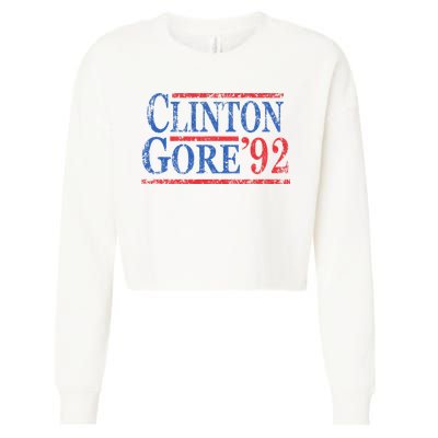 Vintage Bill Clinton Al Gore 1992 Cropped Pullover Crew