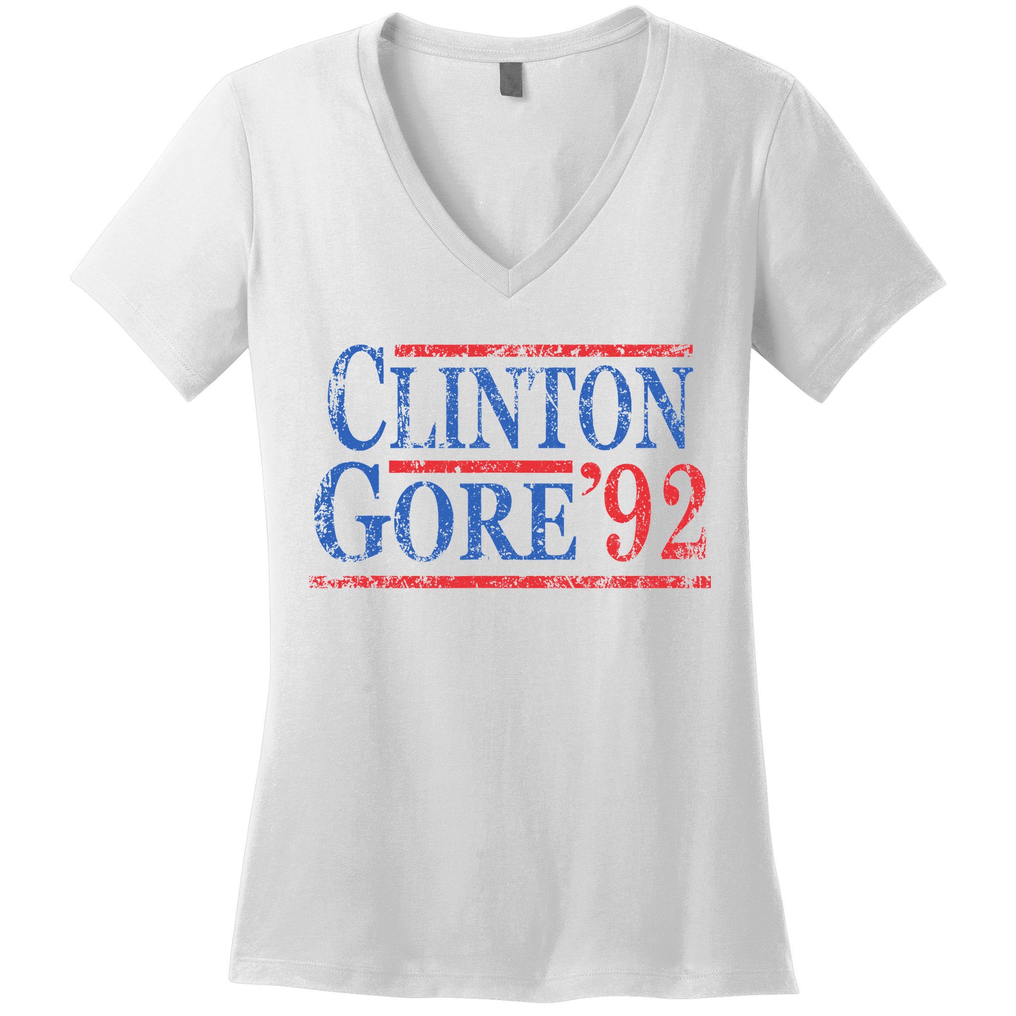 Vintage Bill Clinton Al Gore 1992 Women's V-Neck T-Shirt