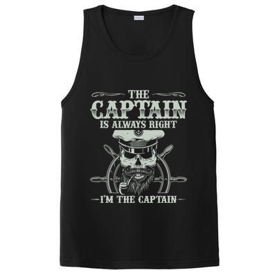 Vintage Boat Captain Boating Funny Boat Lover Gift PosiCharge Competitor Tank