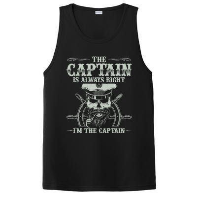 Vintage Boat Captain Boating Funny Boat Lover Gift PosiCharge Competitor Tank