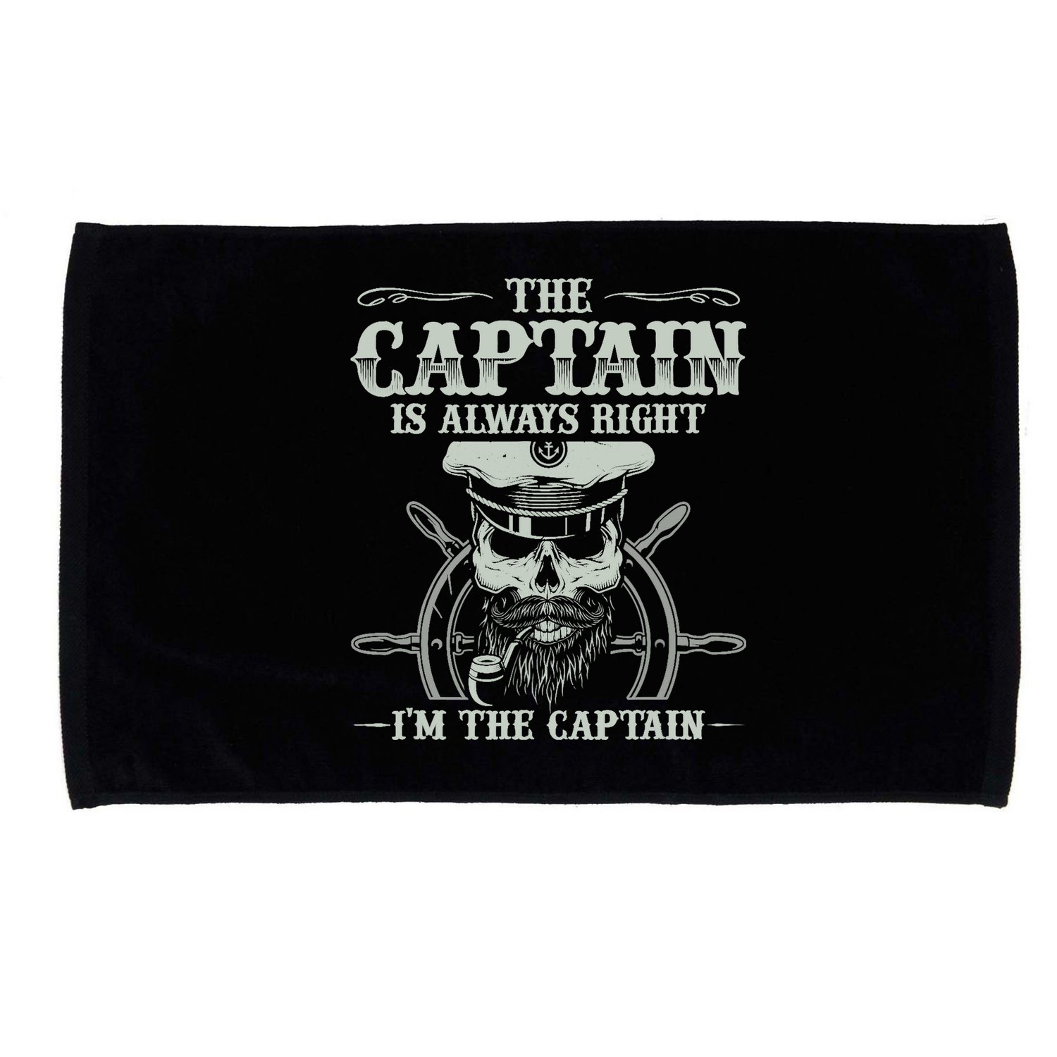 Vintage Boat Captain Boating Funny Boat Lover Gift Microfiber Hand Towel