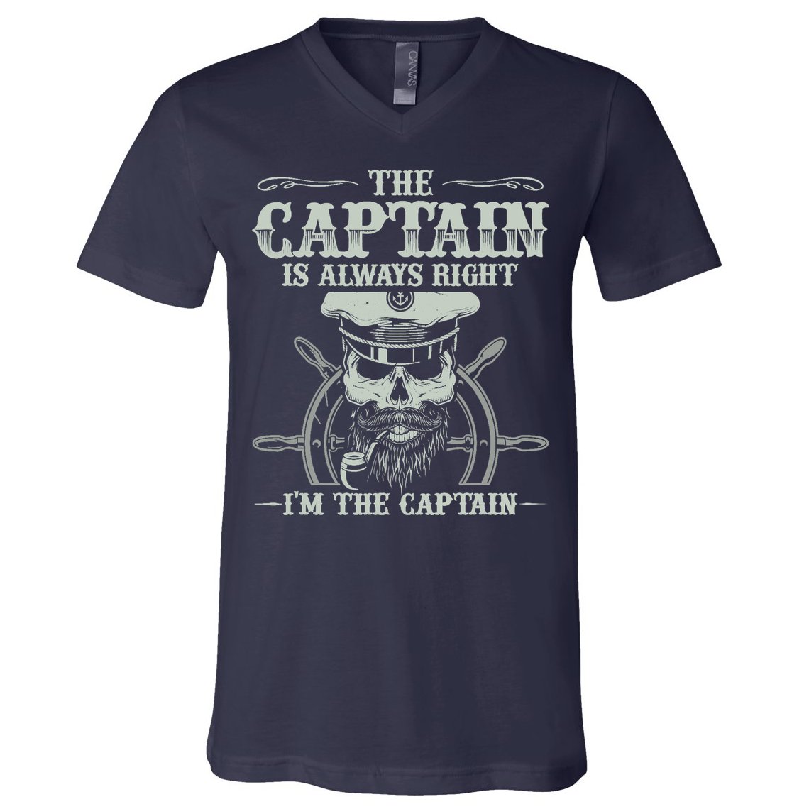Vintage Boat Captain Boating Funny Boat Lover Gift V-Neck T-Shirt