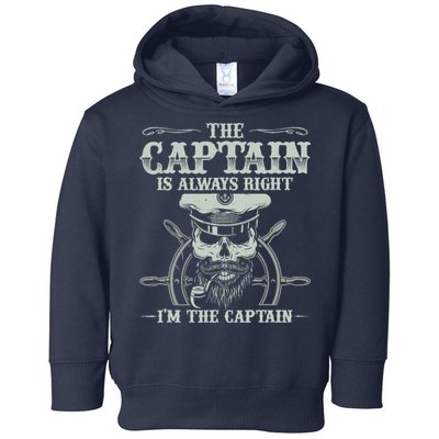 Vintage Boat Captain Boating Funny Boat Lover Gift Toddler Hoodie