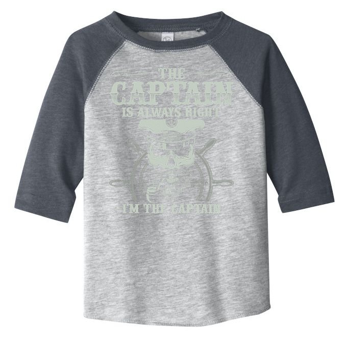 Vintage Boat Captain Boating Funny Boat Lover Gift Toddler Fine Jersey T-Shirt