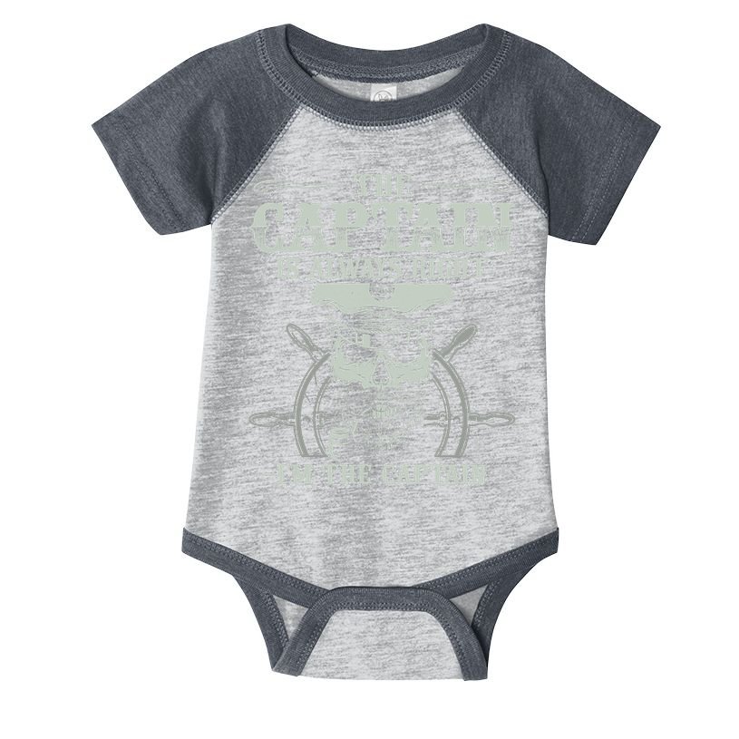 Vintage Boat Captain Boating Funny Boat Lover Gift Infant Baby Jersey Bodysuit