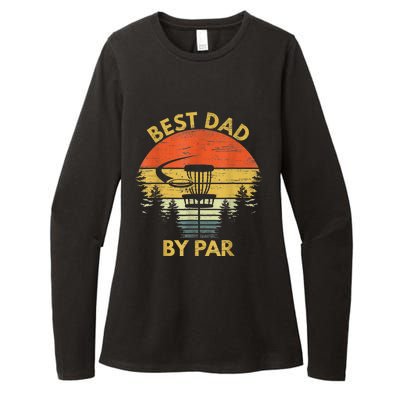 Vintage Best Dad By Par Disc Golf Fathers Day Gift  Womens CVC Long Sleeve Shirt