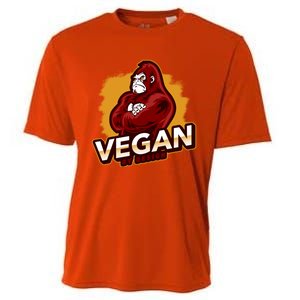 Vegan By Design Gorilla Vegan Veggie Lovers Vegetarian Cool Gift Cooling Performance Crew T-Shirt