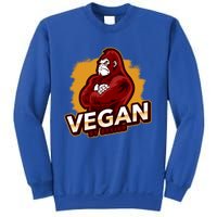 Vegan By Design Gorilla Vegan Veggie Lovers Vegetarian Cool Gift Sweatshirt