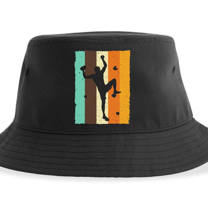 Vintage Bouldering Design Rock Climbing For Women Sustainable Bucket Hat