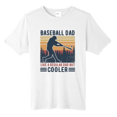 Vintage Baseball Dad Like A Regular Dad But Cooler Funny Fathers Day Gift Tall Fusion ChromaSoft Performance T-Shirt