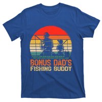 Vintage Bonus Dad Fishing Buddy Fishing Father's Day Meaningful Gift T-Shirt