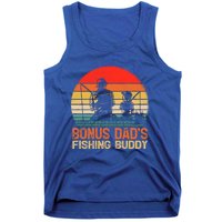 Vintage Bonus Dad Fishing Buddy Fishing Father's Day Meaningful Gift Tank Top