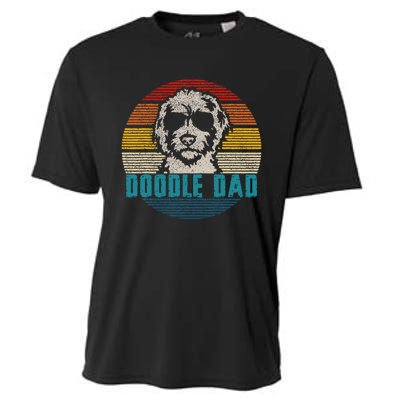 Vintage Best Doodle Dad Ever FatherS Day Golden Doodle Cooling Performance Crew T-Shirt