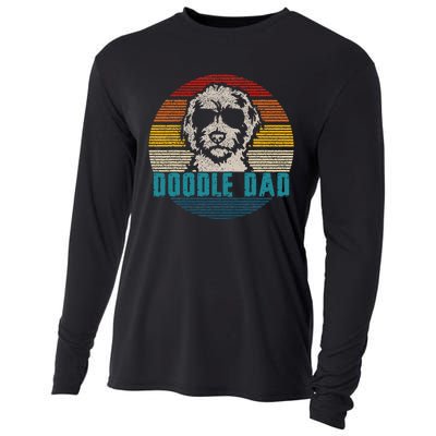 Vintage Best Doodle Dad Ever FatherS Day Golden Doodle Cooling Performance Long Sleeve Crew