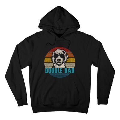 Vintage Best Doodle Dad Ever FatherS Day Golden Doodle Tall Hoodie