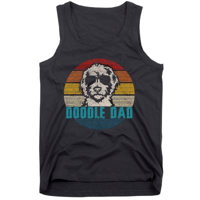 Vintage Best Doodle Dad Ever FatherS Day Golden Doodle Tank Top