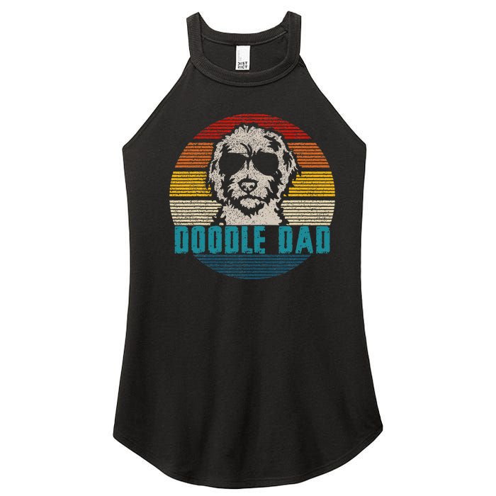 Vintage Best Doodle Dad Ever FatherS Day Golden Doodle Women's Perfect Tri Rocker Tank