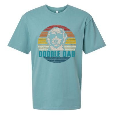 Vintage Best Doodle Dad Ever FatherS Day Golden Doodle Sueded Cloud Jersey T-Shirt