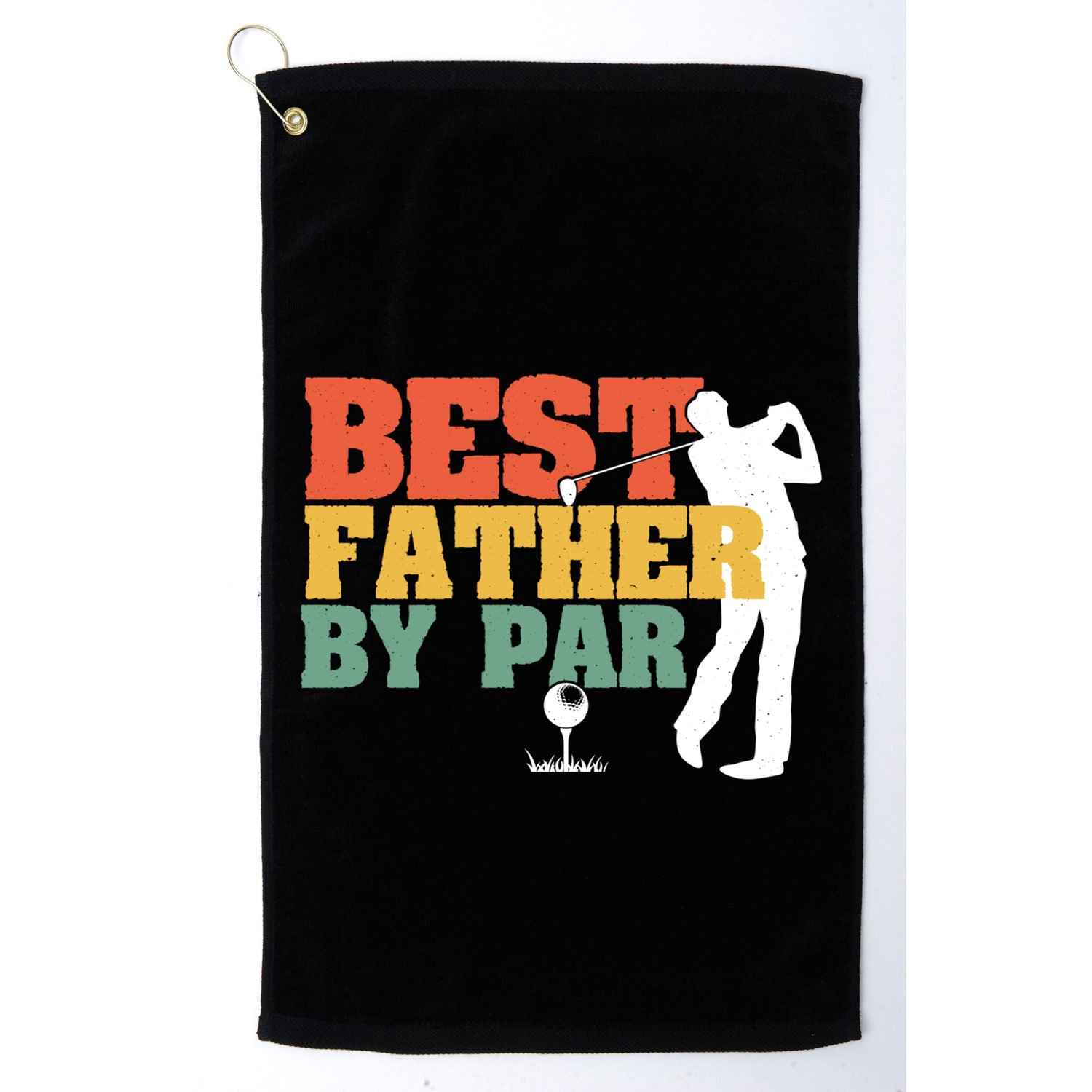 Vintage Best Dad By Par Disc Golf Dad Fathers Day Birthday Gift Golf Towel