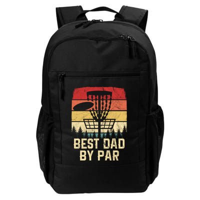 Vintage Best Dad By Par Funny FatherS Day Disc Golf Player Cool Gift Backpack