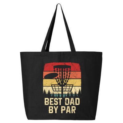 Vintage Best Dad By Par Funny FatherS Day Disc Golf Player Cool Gift 25L Jumbo Tote