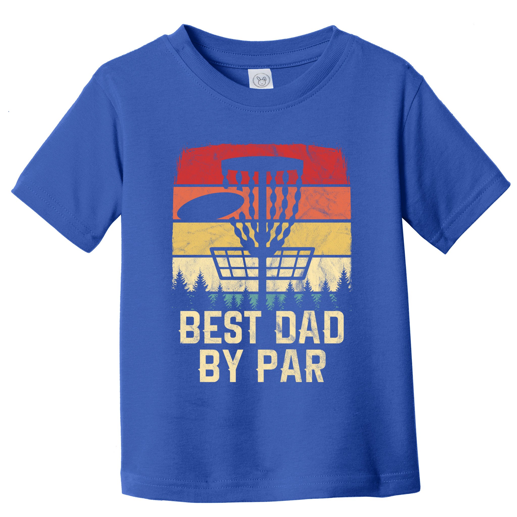 Vintage Best Dad By Par Funny FatherS Day Disc Golf Player Cool Gift Toddler T-Shirt